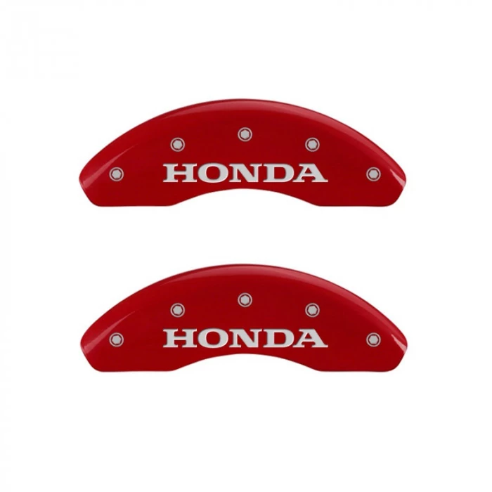 MGP® - Red Caliper Covers with Honda Engraving