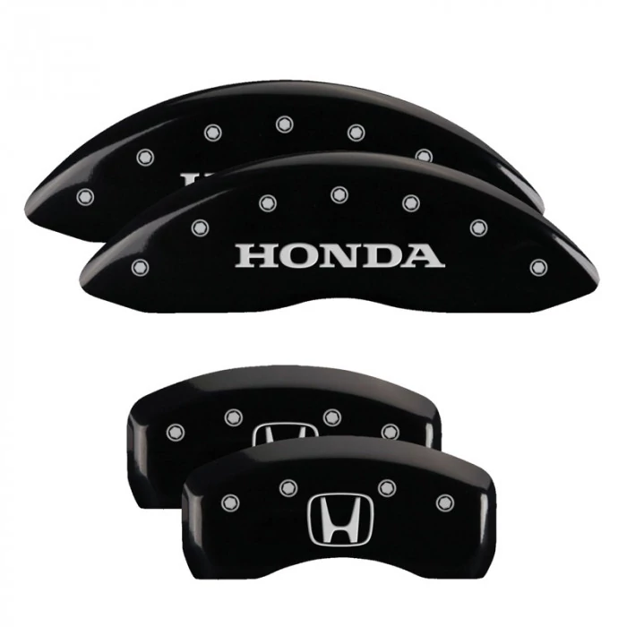 MGP® - Black Caliper Covers with Honda/H Logo Engraving