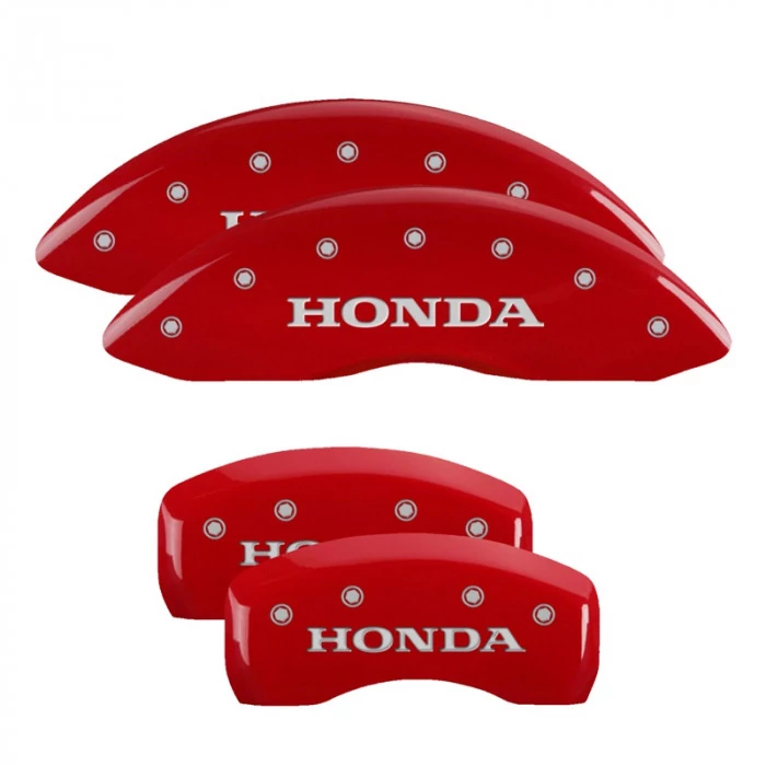 MGP® - Red Caliper Covers with Honda Engraving
