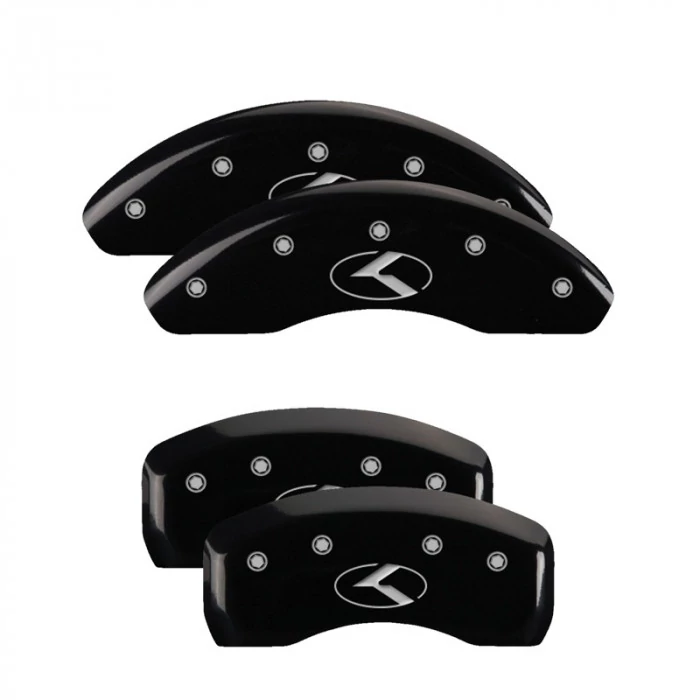 MGP® - Black Caliper Covers with Kia Logo (Circle K) Engraving