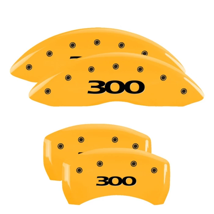 MGP® - Yellow Caliper Covers with 300 Engraving for Models with Single Piston Front Caliper