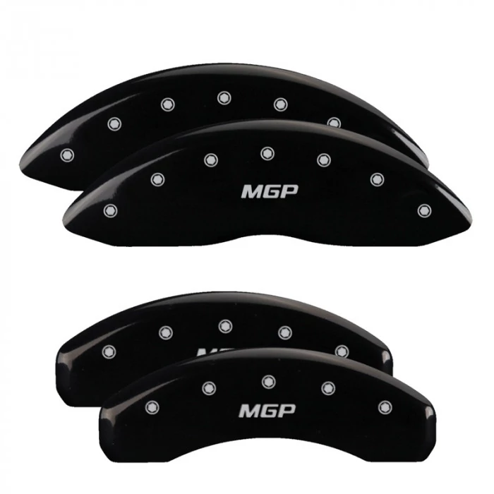 MGP® - Black Caliper Covers with MGP Engraving for 4WD Models with Dual Piston/Standard Rear Caliper