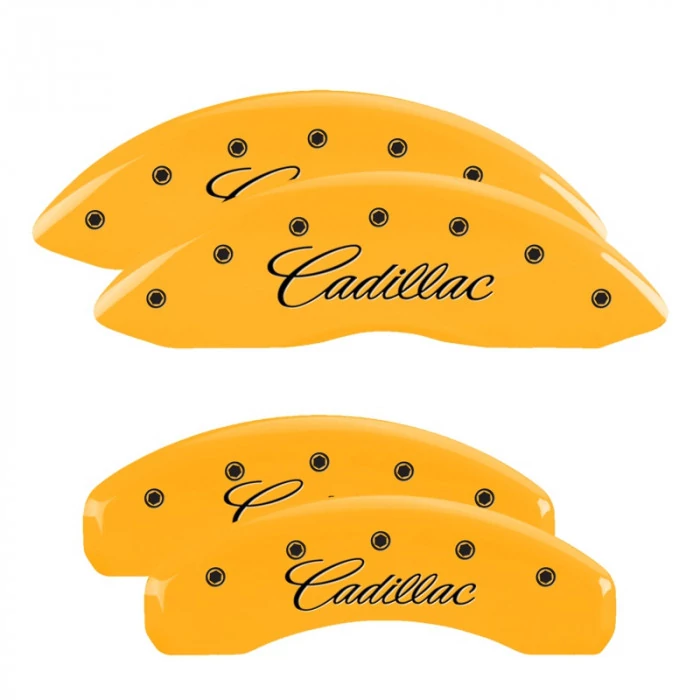 MGP® - Yellow Caliper Covers with Cadillac Engraving