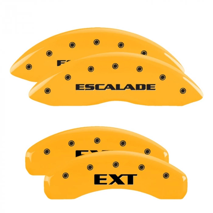 MGP® - Yellow Caliper Covers with Escalade/EXT Engraving
