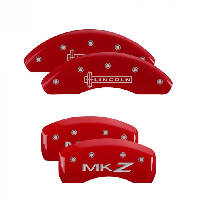 MGP® - Red Caliper Covers with Lincoln/MKZ Engraving