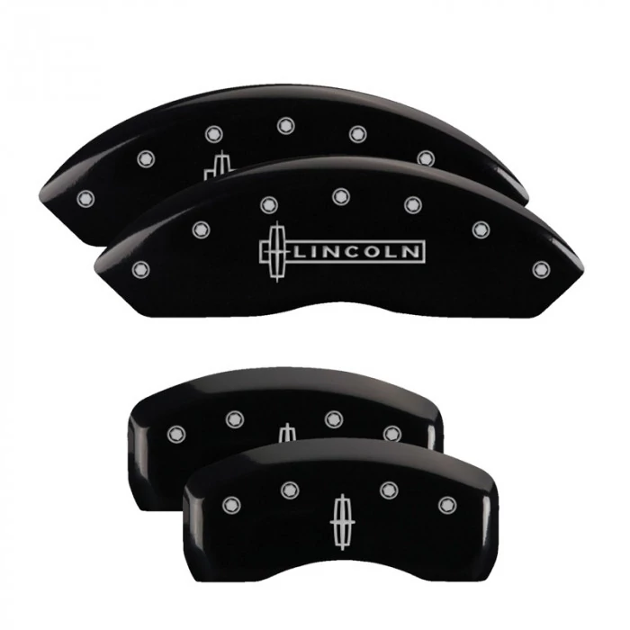 MGP® - Black Caliper Covers with Lincoln/Star logo Engraving for 2.0L Models