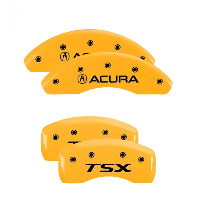 MGP® - Yellow Caliper Covers with Acura/TSX Engraving