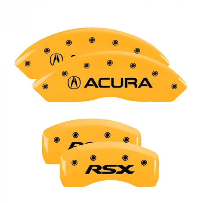 MGP® - Yellow Caliper Covers with Acura/RSX Engraving