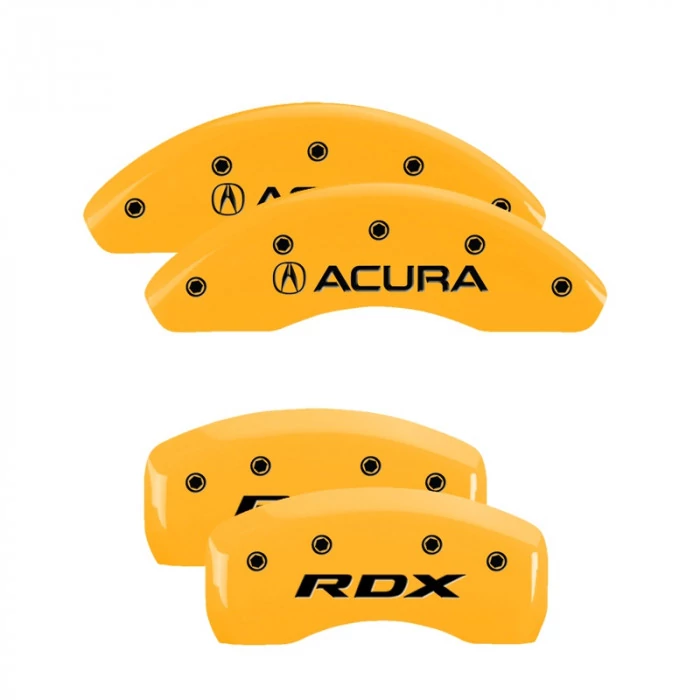 MGP® - Yellow Caliper Covers with Acura/RDX Engraving