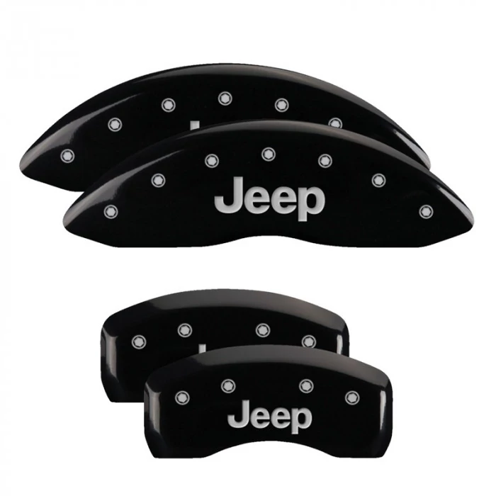 MGP® - Black Caliper Covers with jeep Engraving