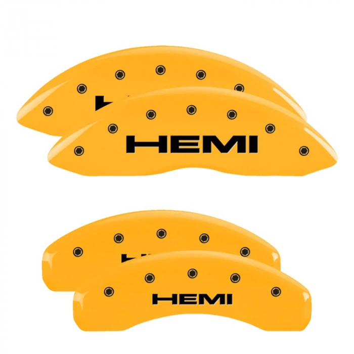 MGP® - Yellow Caliper Covers with Hemi Engraving