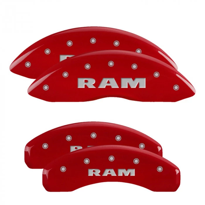 MGP® - Red Caliper Covers with RAM Engraving for Models with Standard Rear Caliper