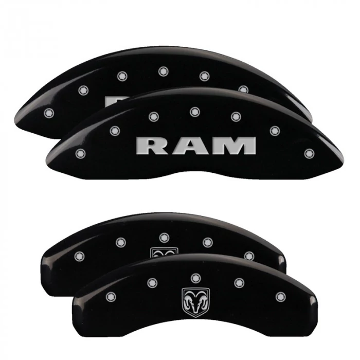 MGP® - Black Caliper Covers with RAMHEAD Engraving for Models with Standard Rear Caliper