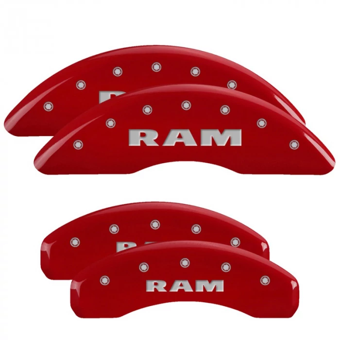 MGP® - Red Caliper Covers with RAM Engraving for Models with Alternate Rear Caliper
