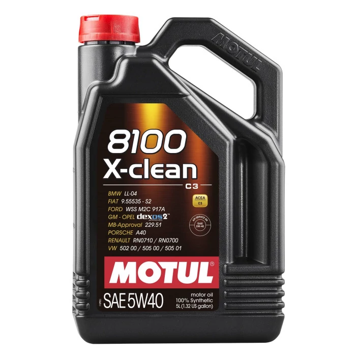 Motul® - 8100 X-Clean+ 5W-40 5L Motor Oil