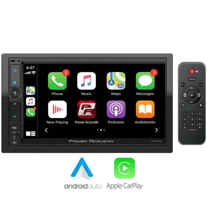 Power Acoustik® - 7" Double Din Digital Multimedia Headunit