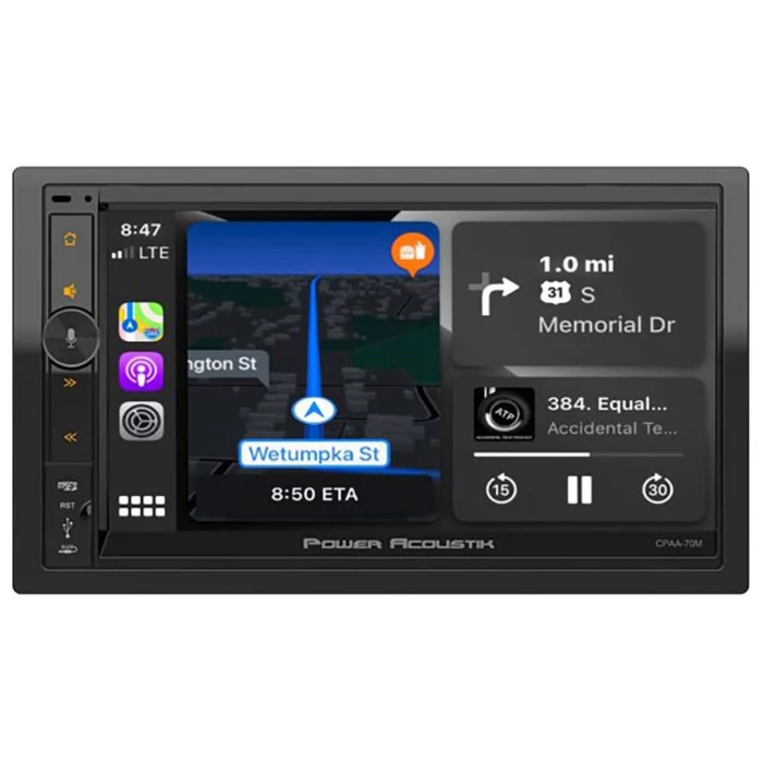 Power Acoustik® - 7" Double Din Digital Multimedia Headunit