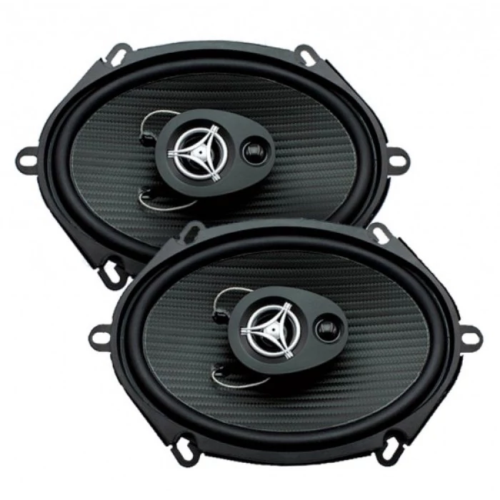 Power Acoustik® - 5" x 7" 500W 3-Way Full-Range Speakers