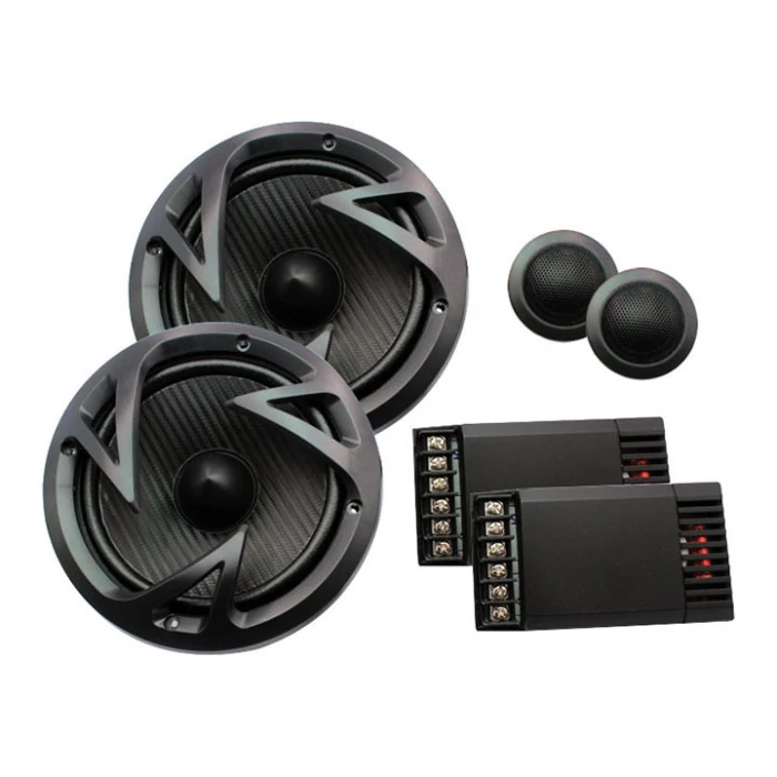 Power Acoustik® - 6.5" 500W Component Set Speakers Kit