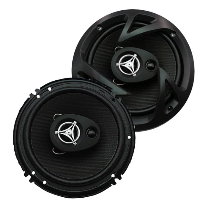 Power Acoustik® - 6.5" 400W 3-Way Full-Range Speakers