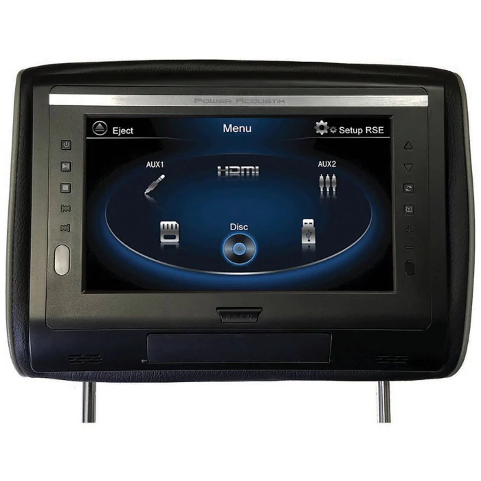 Power Acoustik® - Universal Replacement Headrest with DVD Player and 9" LCD