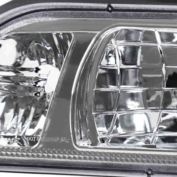 Spec-D - Chrome Euro Headlights with Corner Lights