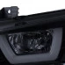Spec-D - Black/Smoke LED DRL Bar Projector Headlights
