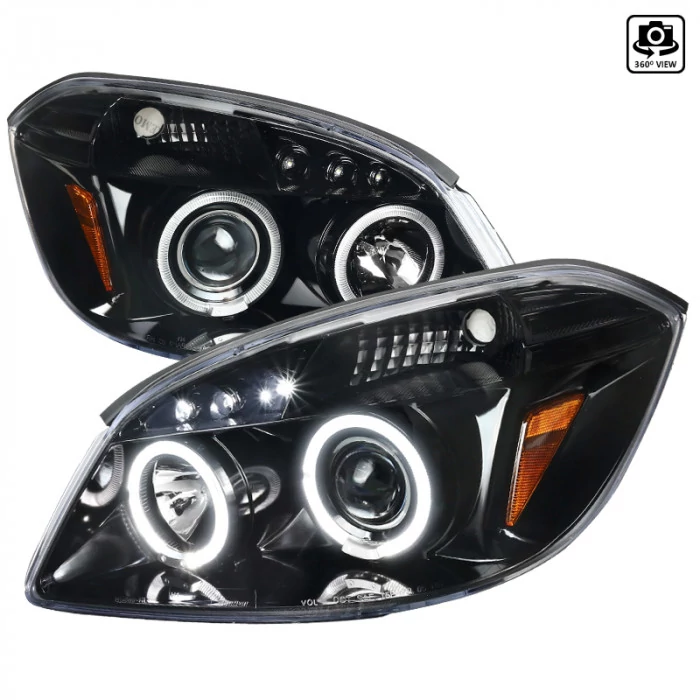 Spec-D - Glossy Black Halo Projector Headlights