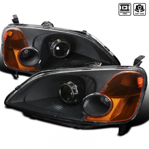 Spec-D - Black Projector Headlights