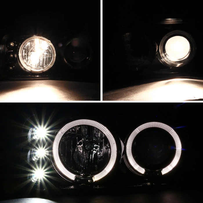 Spec-D - Glossy Black Halo Projector Headlights