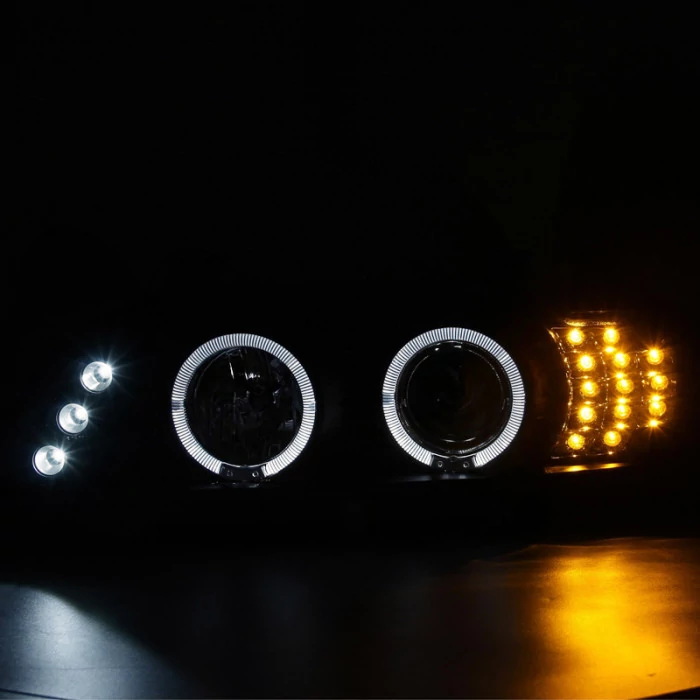 Spec-D - Black Dual Halo Projector Headlights with LED Turn Signal