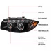 Spec-D - Black Dual Halo Projector Headlights with LED DRL