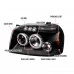 Spec-D - Black Dual Halo Projector Headlights with Parking LEDs