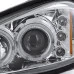 Spec-D - Chrome Dual Halo Projector Headlights with Parking LEDs