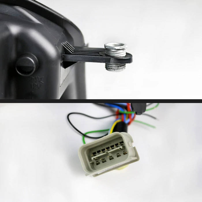 Spec-D - Black/Smoke DRL Bar Projector Headlights with LED Turn Signal