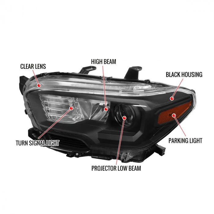 Spec-D - Black Projector Headlights