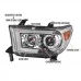 Spec-D - Chrome/Amber Projector Headlights