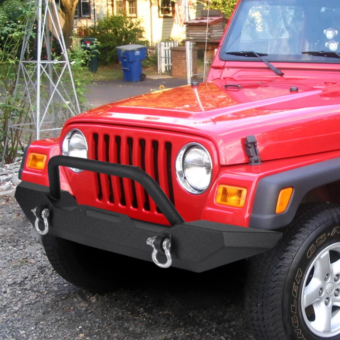 Spec-D - Full Width Black Powder Coat Front HD Bumper