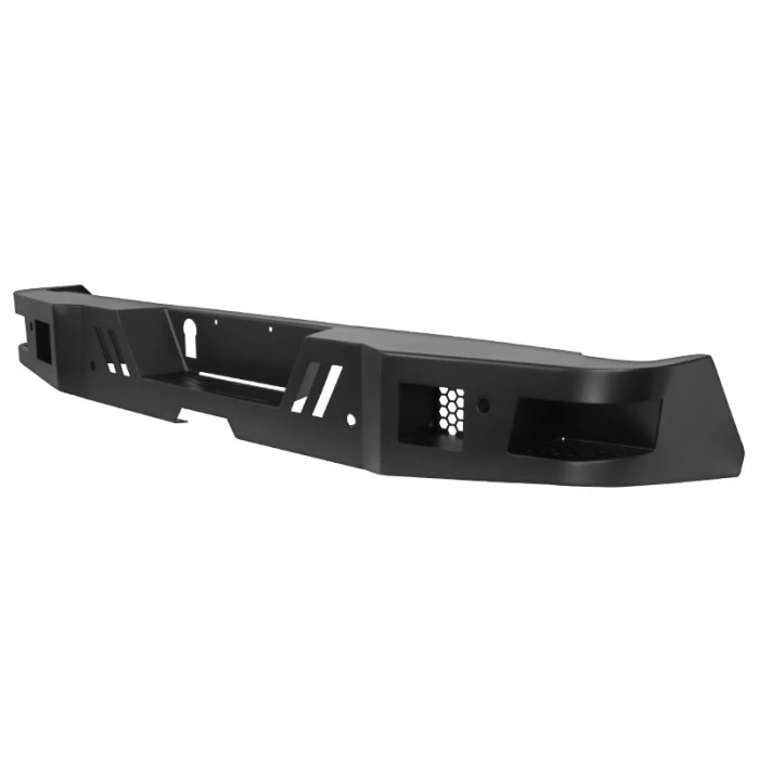 Spec-D - Full Width Black Powder Coat Rear HD Bumper