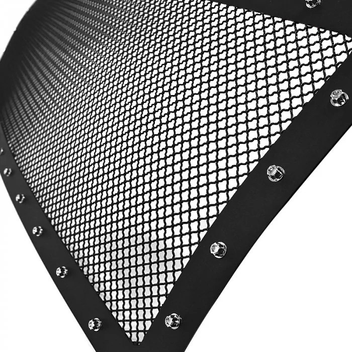 Spec-D - 1-Pc Rivet Style Black Mesh Main Grille