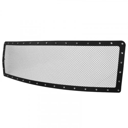 Spec-D - 1-Pc Rivet Style Black Mesh Main Grille