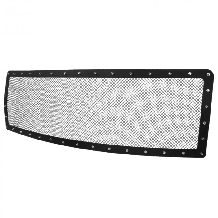 Spec-D - 1-Pc Rivet Style Black Mesh Main Grille