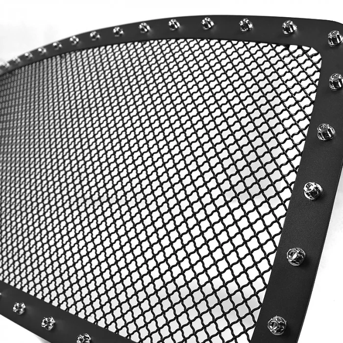 Spec-D - 1-Pc Rivet Style Black Mesh Main Grille