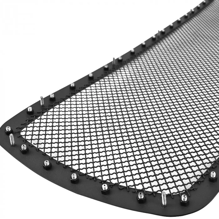 Spec-D - 1-Pc Rivet Style Black Mesh Main Grille