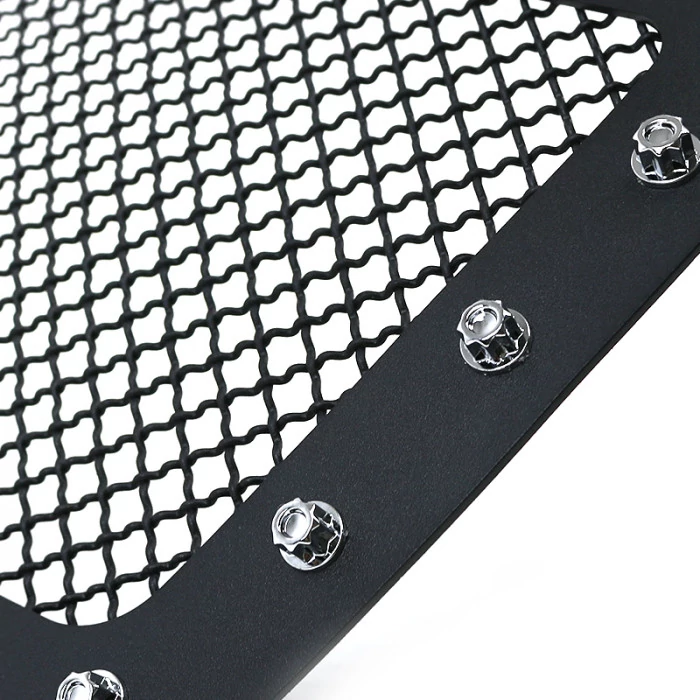 Spec-D - 1-Pc Rivet Style Black Mesh Main Grille