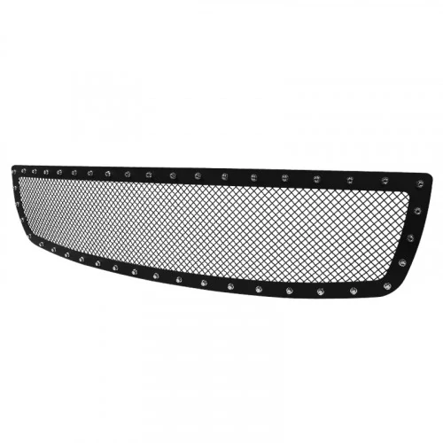 Spec-D - 1-Pc Rivet Style Black Mesh Main Grille