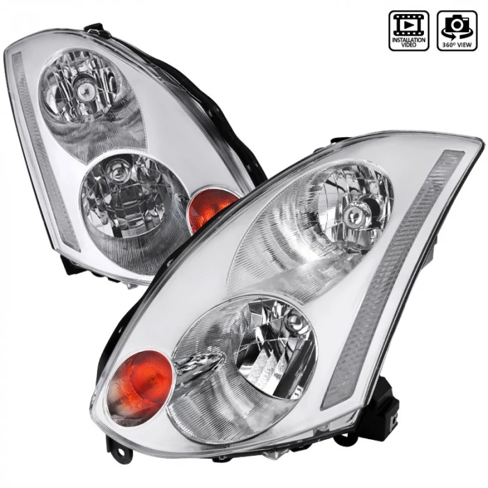 Spec-D - Chrome Factory Style Headlights