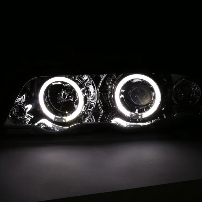 Spec-D - Chrome LED Dual Halo Projector Headlights
