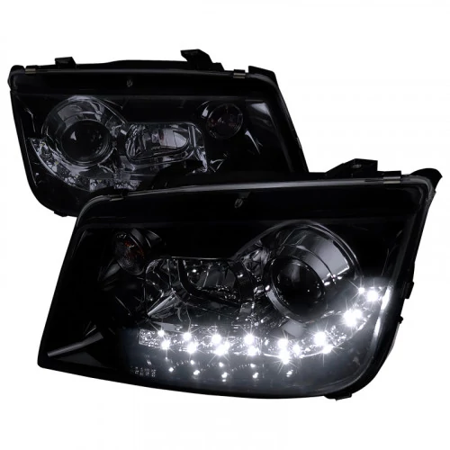 Spec-D - Black/Smoke Projector Headlights with LED DRL