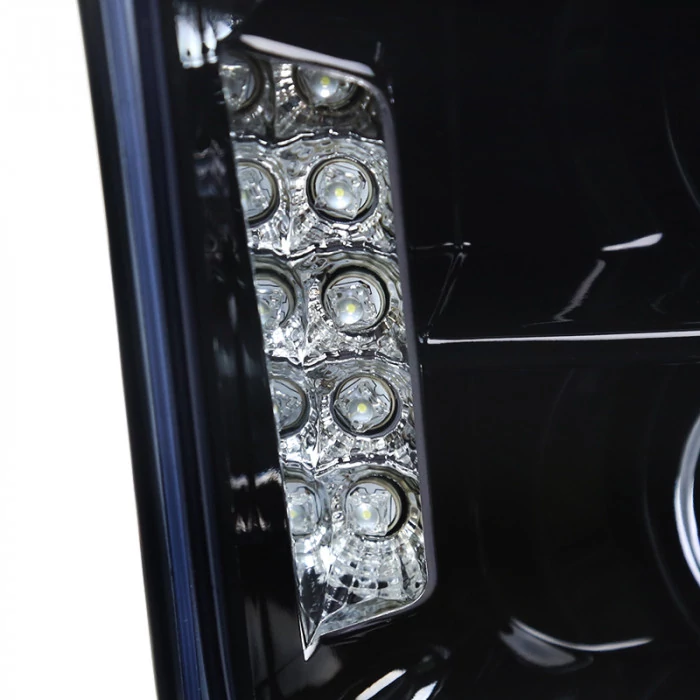 Spec-D - Chrome/Smoke Halo Projector Headlights with Parking LEDs
